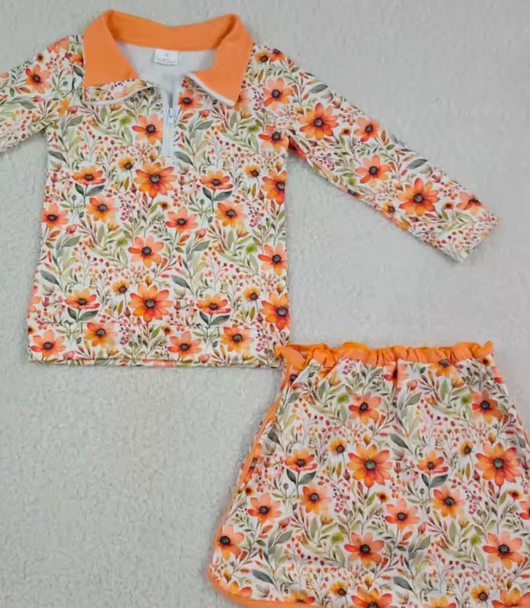 Long Sleeve Skort Sets