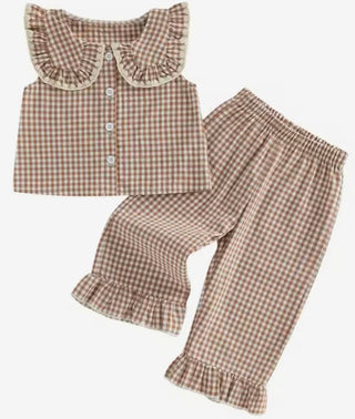 Great Gingham Pant Set for Fall
