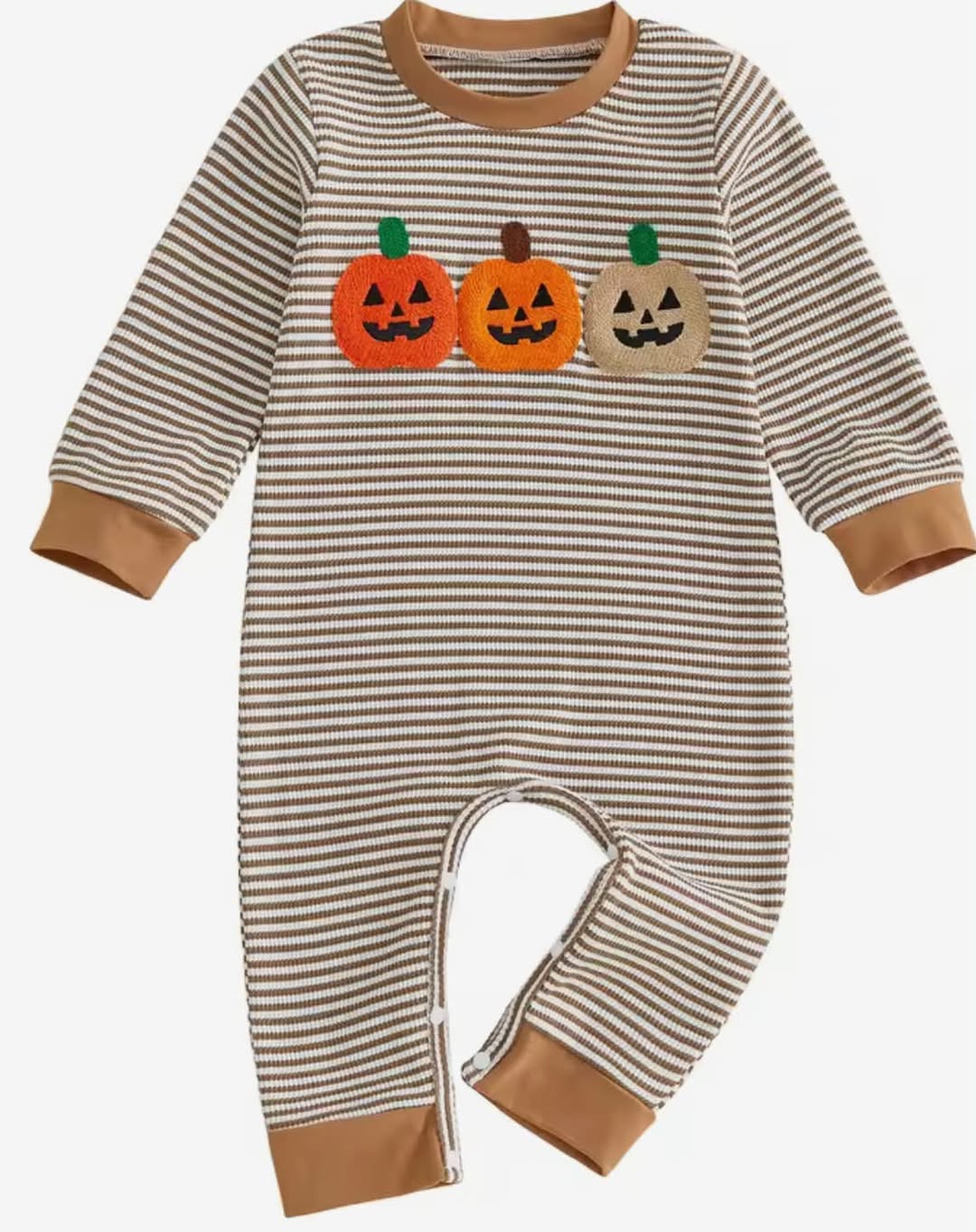 Precious Embroidered Stripe Jack O' Lantern Jonjon