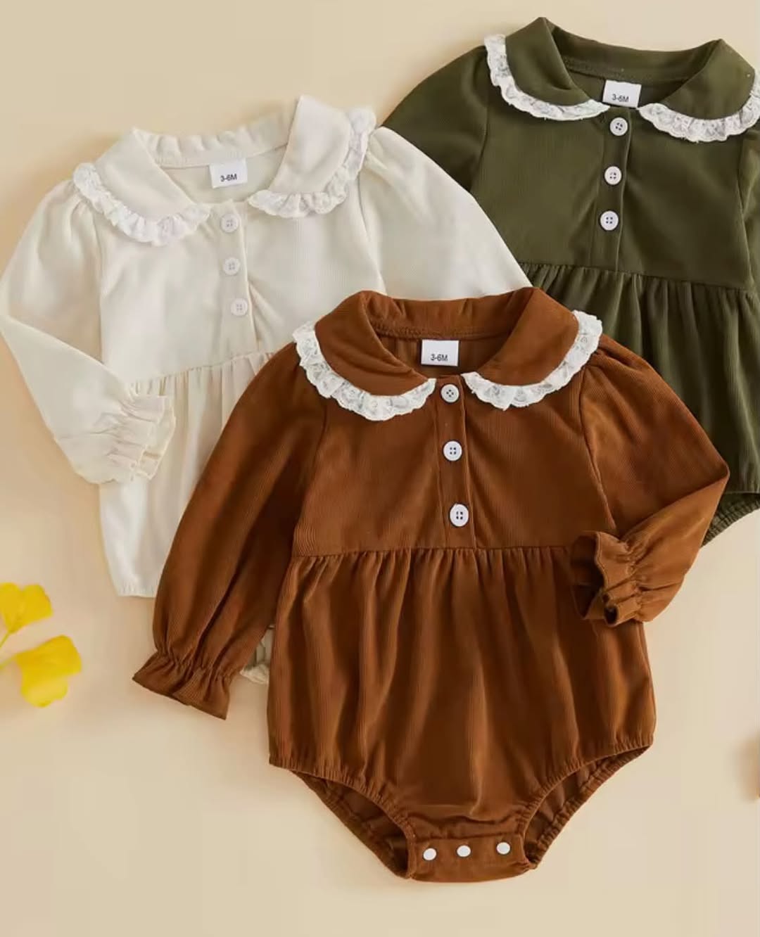 Cute Ruffle Collar Fall Bubbles