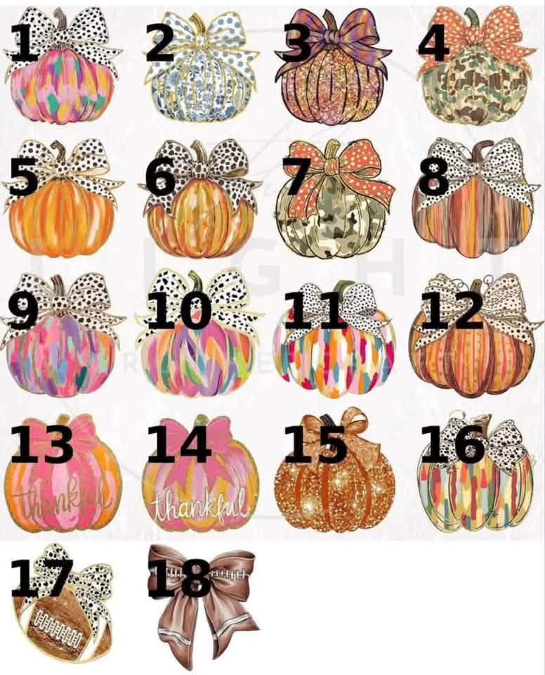 Personalized Pumpkin Door Hangers