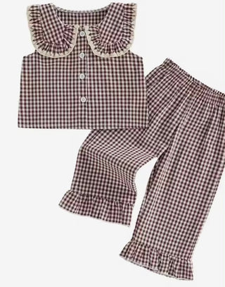 Great Gingham Pant Set for Fall