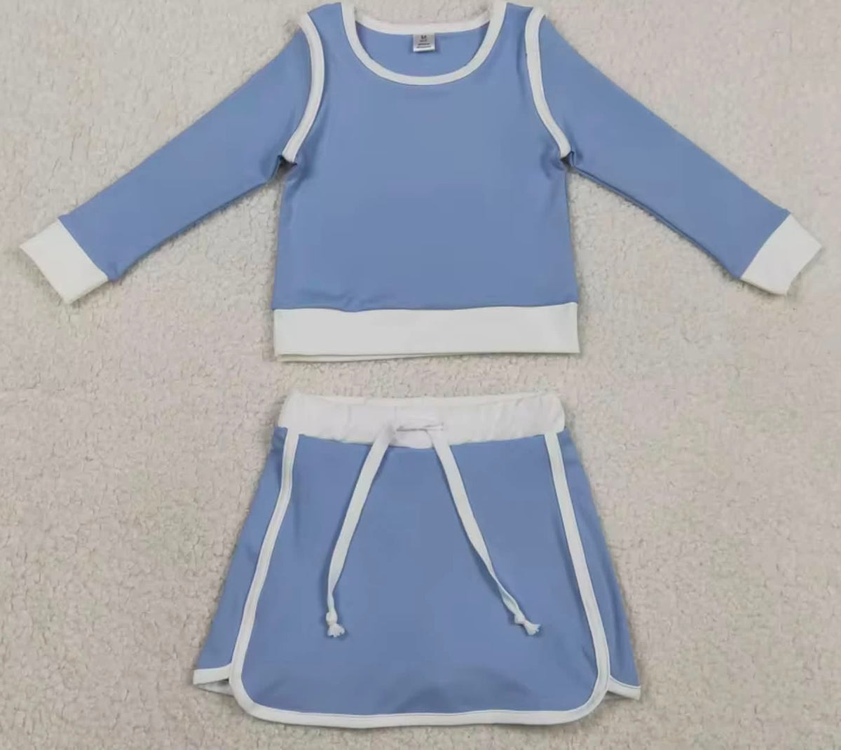 Blue and White Skort Set