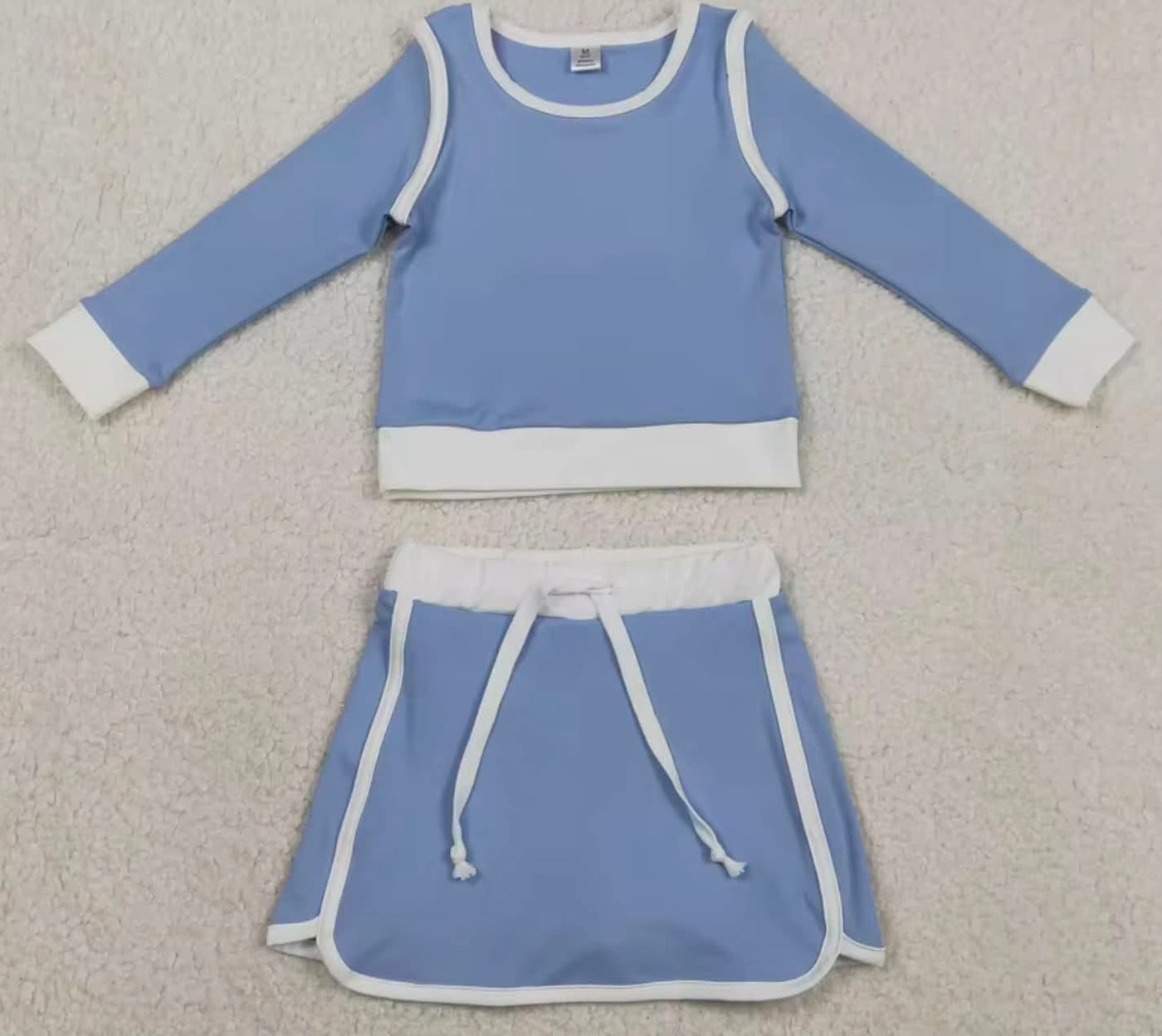 Blue and White Skort Set