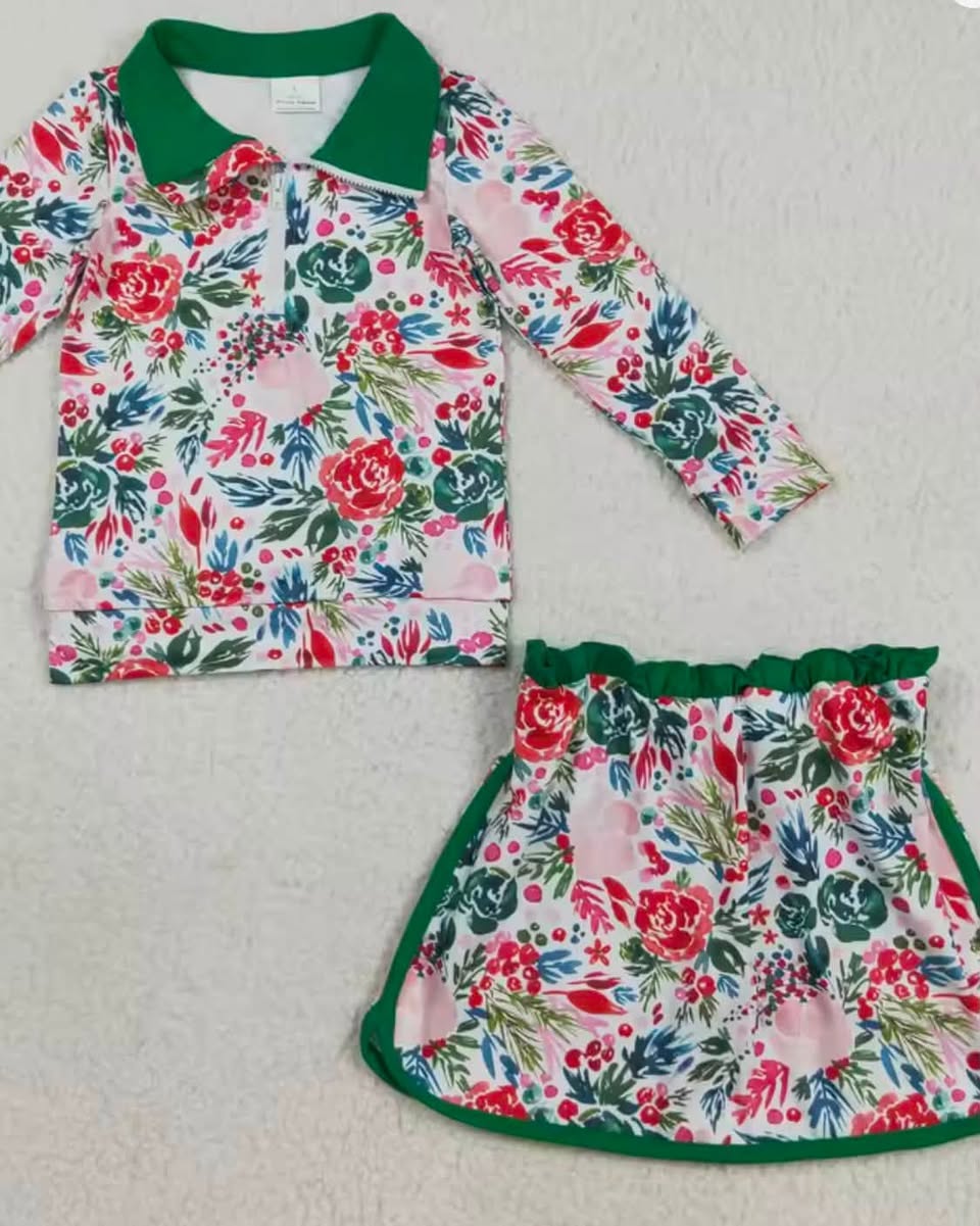 Long Sleeve Skort Sets