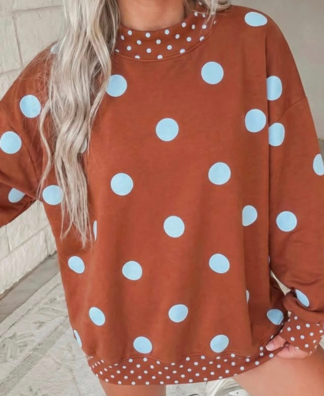 Polkadot Oversized Sweatshirt for MOM