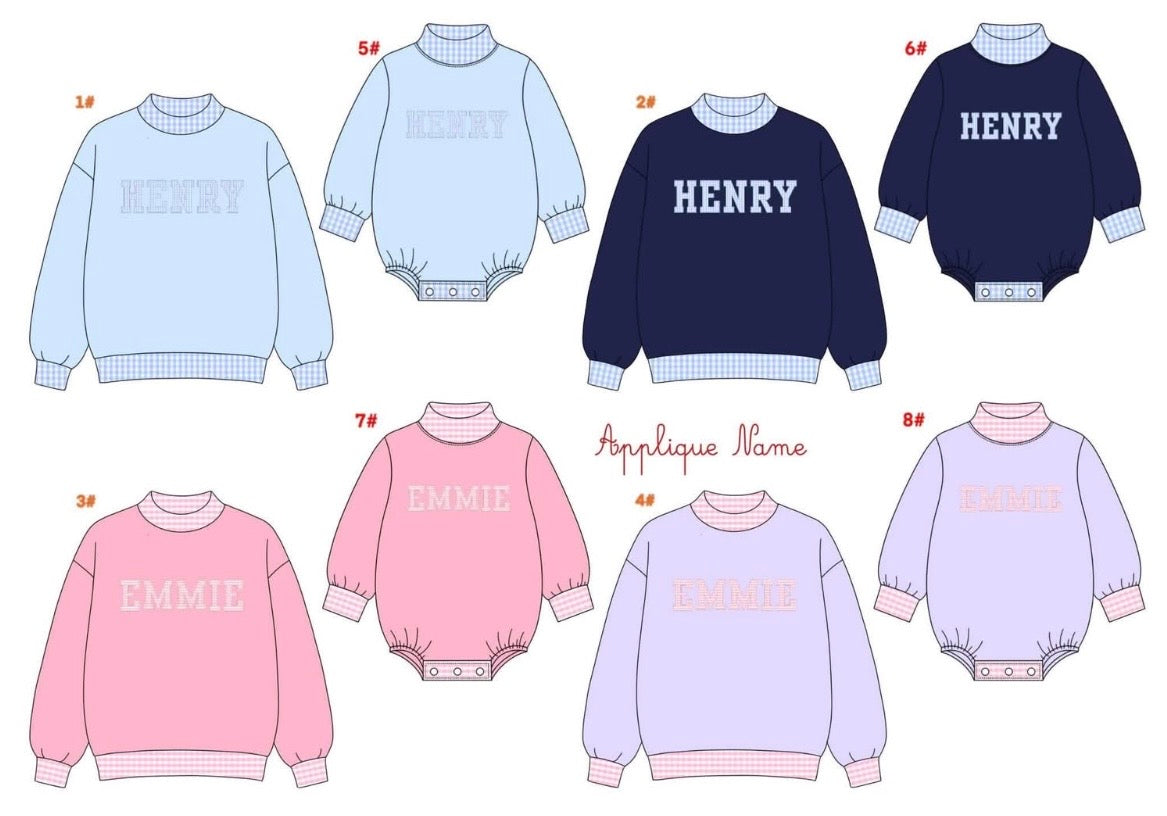 Appliqué PERSONALIZED Knit Collection