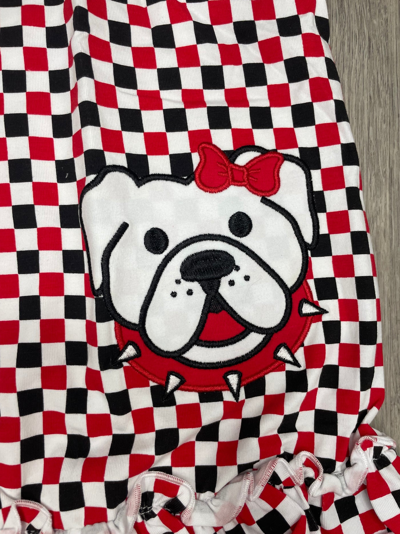 UGA Checkered Applique Dress